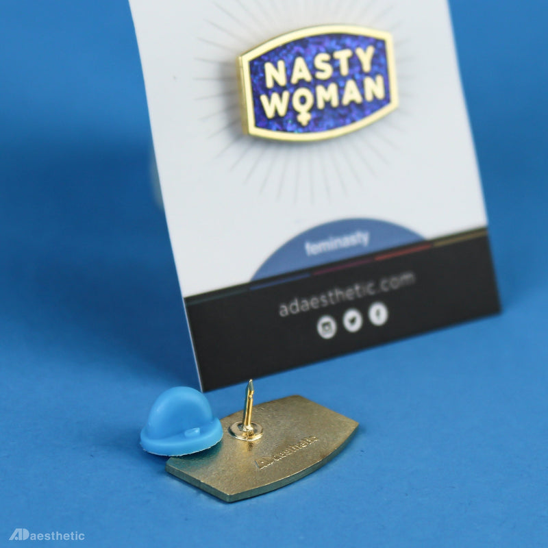 Nasty Woman Enamel Lapel Pin - Set of Two