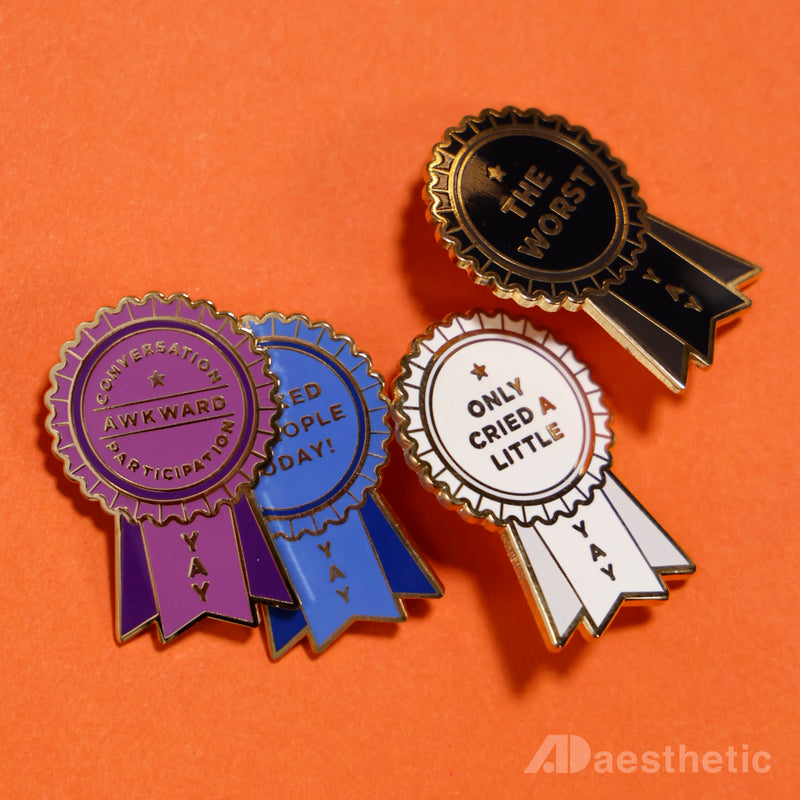 Self-Care Award Enamel Lapel Pins - Set of Four