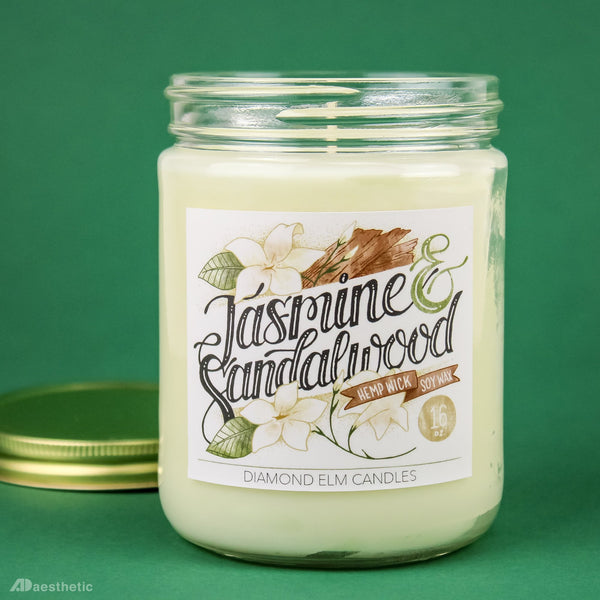 Jasmine & Sandalwood Soy Candle