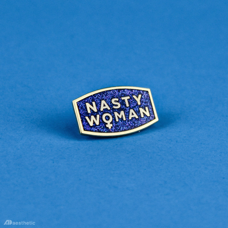 Nasty Woman Enamel Lapel Pin - Set of Two